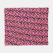 Indigo- und violette Kunstwerke Fleecedecke (Vorderseite (Horizontal))