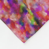 Indigo- und violette Kunstwerke Fleecedecke (Ecke)