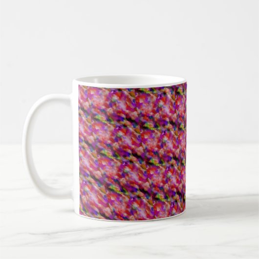 Indigo- und violette Kunstwerke Kaffeetasse (Links)