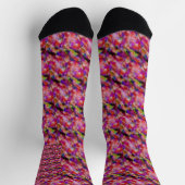 Indigo- und violette Kunstwerke Socken (Oben)