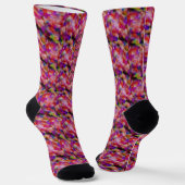Indigo- und violette Kunstwerke Socken (Gewinkelt)