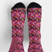 Indigo- und violette Kunstwerke Socken (Oben)