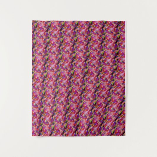 Indigo- und violette Kunstwerke Wandteppich (Vorderseite)