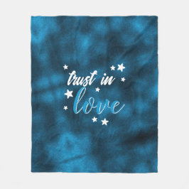 Indigo "Vertraue der Liebe" Fleecedecke