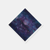 Indigo Violet Hübsch Sparkle Lights Herz & Stars Serviette (Ecke)