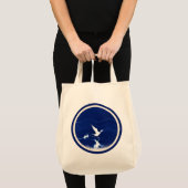 Indigo-Vogel im Flug Einkaufstasche (Vorderseite (Produkt))