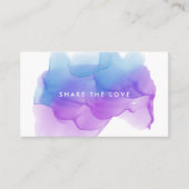 Indigo-Wasserfarbenlot | Verweisung Empfehlungskarte (Vorderseite)