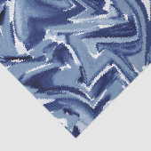 Indigo Watercolor Abstrakt Seidenpapier (Ausschnitt)