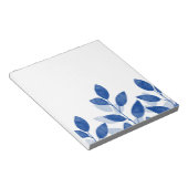 Indigo Watercolor-Blätter Notizblock (angewinkelt)