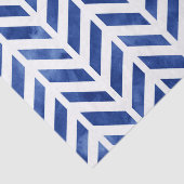 Indigo Watercolor Herringbone Seidenpapier (Ausschnitt)