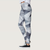 Indigo Watercolor Wave Nahtlos Leggings (Links)