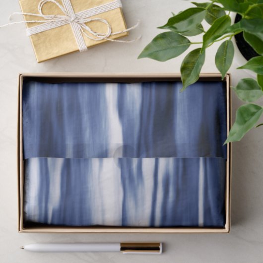 Indigo Waves Seidenpapier (Geschenk)
