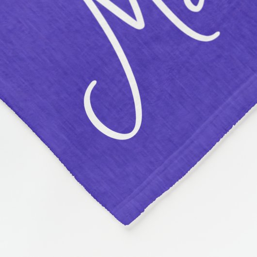 Indigo White Snowflakes Minimalistischer Weihnacht Fleecedecke (Ecke)