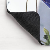Indigo-Wirbel-Prunkwinde Nahaufnahme Mousepad (Ecke)