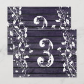 Indigo Wood Tischnummer (Vorne/Hinten)