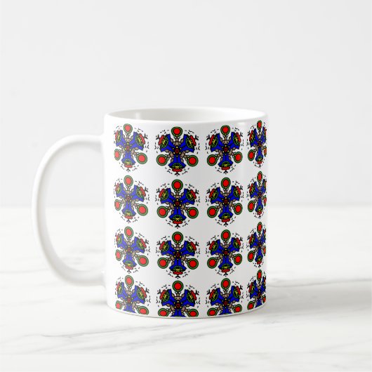 Indigo Zen Blüte Kaffeetasse (Links)