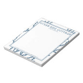 Indigoalgen, elegantes Wasserhaus Notizblock (Rotiert)