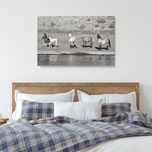 Indigoband Leinwanddruck (Insitu (Schlafzimmer))