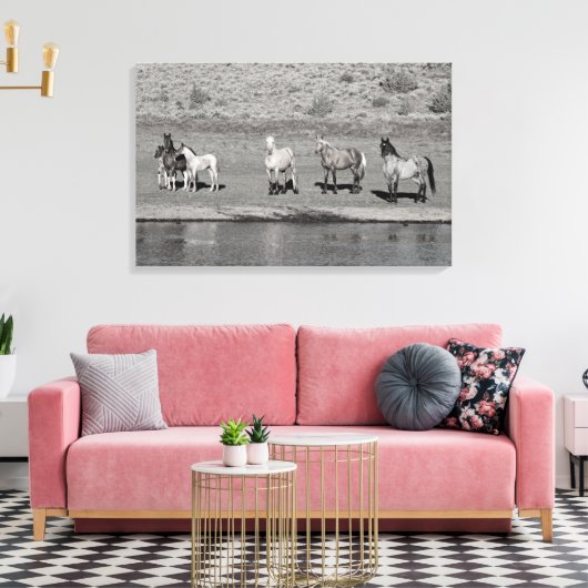 Indigoband Leinwanddruck (Insitu (Wohnzimmer))