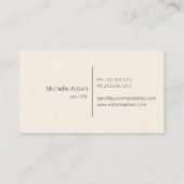 Indigoblau Blütenblume Vintag danke Visitenkarte (Rückseite)