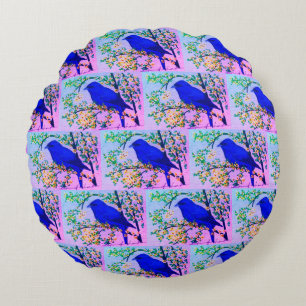 IndigoBunting Pillow Rundes Kissen