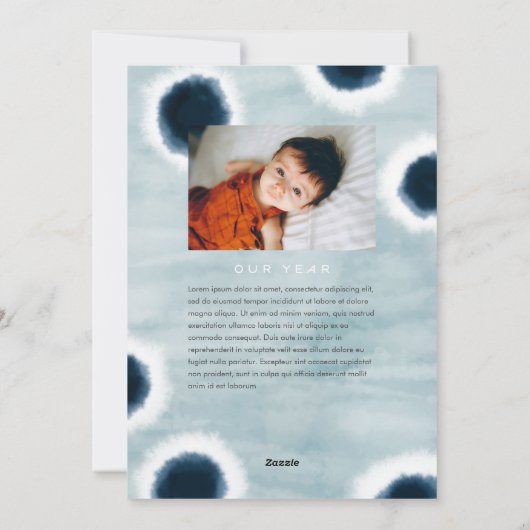 Indigodots Feiertagskarte (Rückseite)