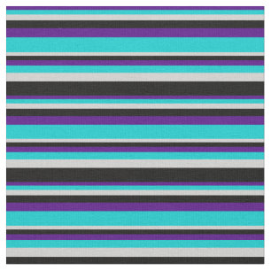 Indigofarben, dunkeltürkis, hellgrau und schwarz stoff