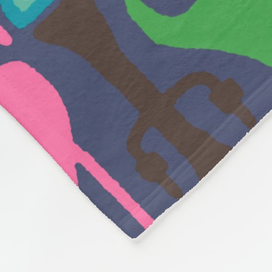 Indigokikat Fleecedecke (Ecke)