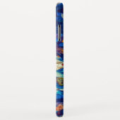 Indigomuster-Herbstlaub wirbeln Case-Mate iPhone Hülle (Hinten/Rechts)