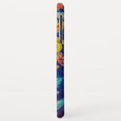 Indigomuster-Herbstlaub wirbeln Case-Mate iPhone Hülle (Hinten/Links)