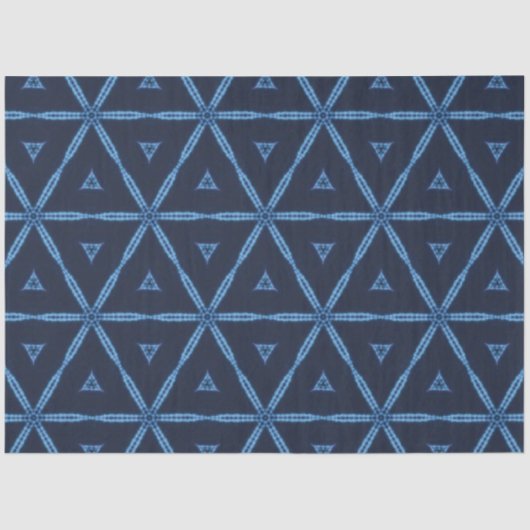 Indigopapier für afrikanische Textilien Seidenpapier (Vorderseite)