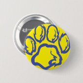 Indigopaw-Druck - Gelber Hintergrund Button (Vorne & Hinten)