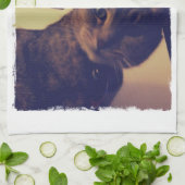 Indigo's Funny Face Handtuch (Gefaltet)