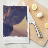 Indigo's Funny Face Handtuch (Viertel Falte)