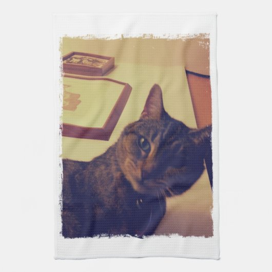 Indigo's Funny Face Handtuch (Vertikal)