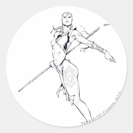 Indigostamm 8 runder aufkleber (Vorderseite)