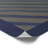 Indigoströmungen: Ein Abstrakter Texturfluss Poster (Ecke)