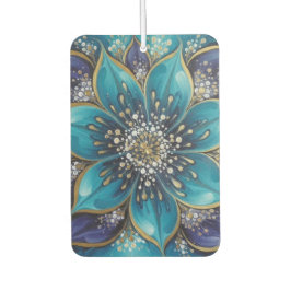 IndigoTealFloralMandala  Autolufterfrischer