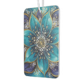 IndigoTealFloralMandala Autolufterfrischer (Links)