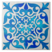 Indigoziegel-Keramik Fliese (Vorderseite)