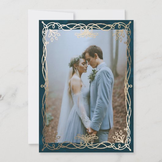 Indigozittel Save The Date (Rückseite)