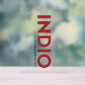 INDIO_Accrylic-Zeichen Acrylschild (Neutral)