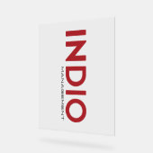 INDIO_Accrylic-Zeichen Acrylschild (Winkel)