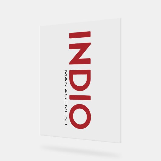 INDIO_Accrylic-Zeichen Acrylschild (Winkel)