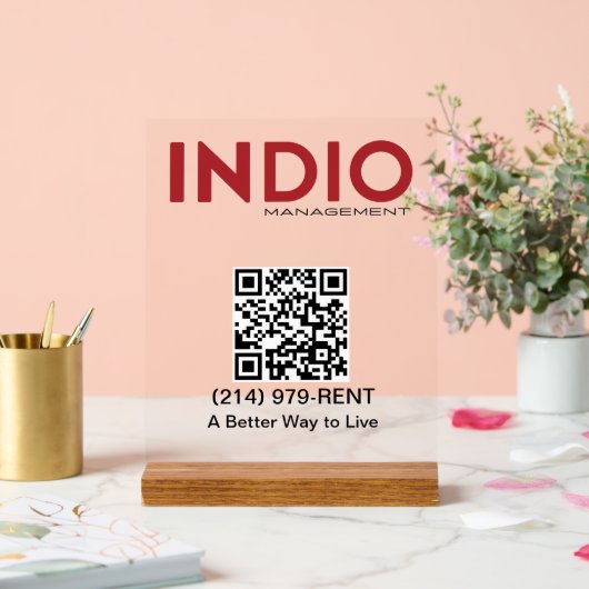 INDIO_ ACRYLSCHILD (Hochzeit)