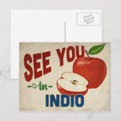 Indio California Apple - Vintage Travel Postkarte (Vorne/Hinten)