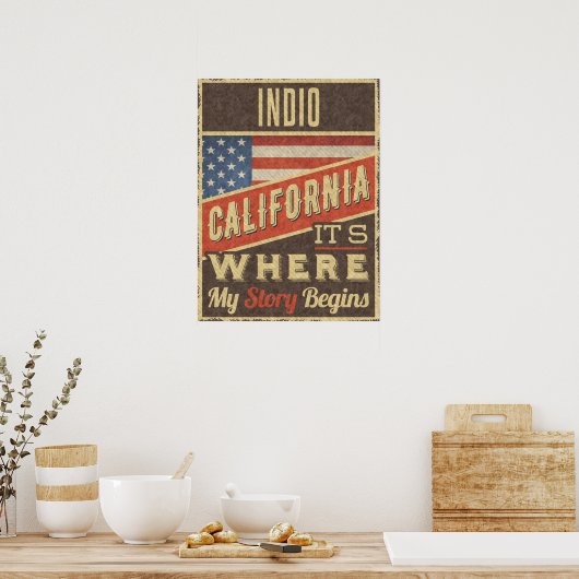 Indio California Poster (Küche)