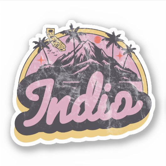 Indio, Kalifornien Aufkleber (Vorderseite)