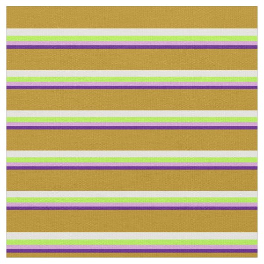 Indio, Pflaume, Light Green, White & Dark Goldenro Stoff (Nahaufnahme)