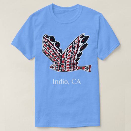 Indio Redged Hawk Native American Bird of Prey A T-Shirt (Design vorne)